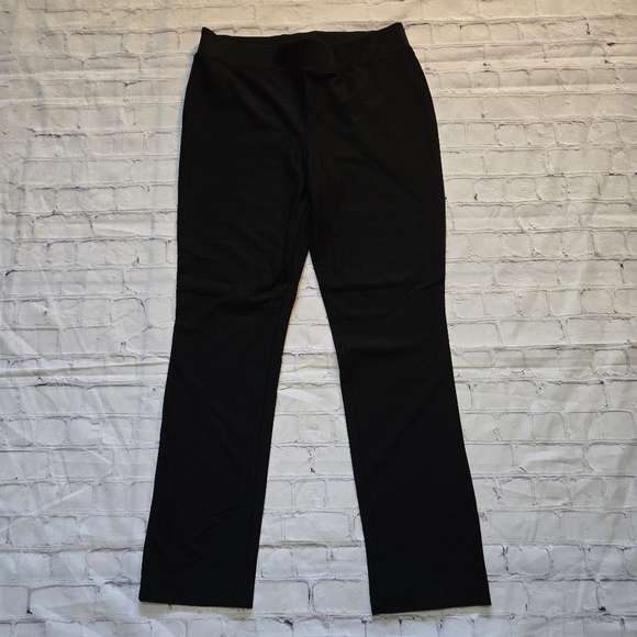 Chicos Size:1 Black Straight Leg Stretch Pants - Picture 4 of 8